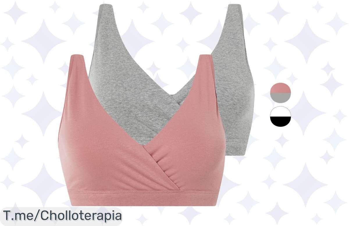 Descubre el sujetador de lactancia más cómodo y estiloso del mercado, con un ajuste perfecto que realza tu figura. ¡No dejes pasar este ofertón limitado hoy mismo!