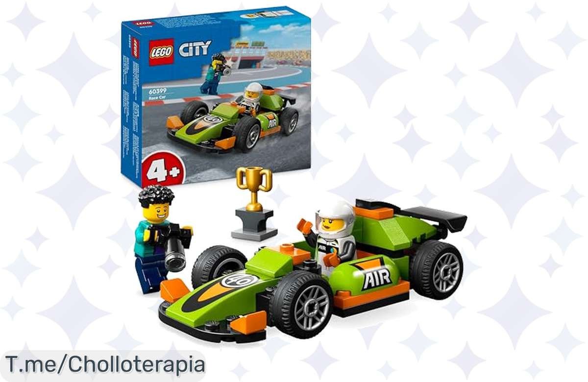 Descubre el super chollo Lego City Coche de Carreras Verde, construcción fácil y horas de diversión para tu pequeño. ¡No te pierdas esta oferta única, compra ya!