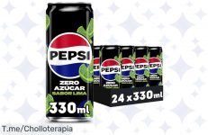 Descubre el super chollo de Pepsi Zero Lima: refresco delicioso sin azúcar y cero calorías, pack de 24 latas a precio loco ¡Aprovecha esta oferta antes de que se agote!