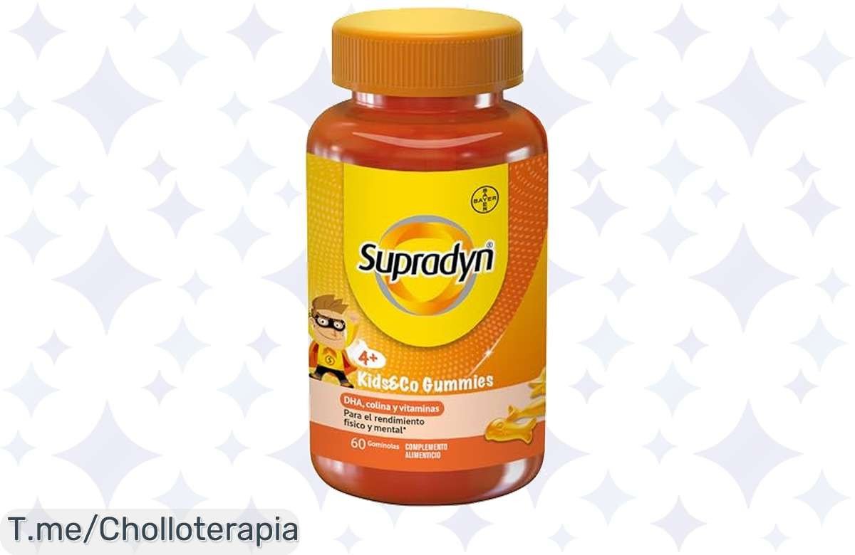 Descubre el super chollo de Supradyn Junior Gummies: vitaminas únicas en gominolas irresistibles que impulsan el crecimiento de tus peques. ¡Oferta limitada, compra ya!