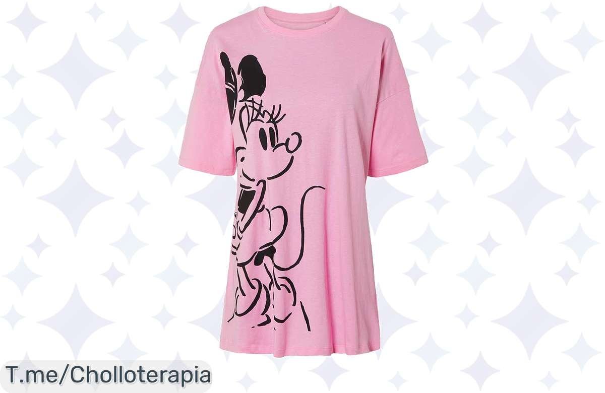 Descubre el super chollo de la camiseta larga de Minnie Mouse: comodidad de algodón puro para tu look. ¡No dejes escapar este ofertón, las existencias vuelan!