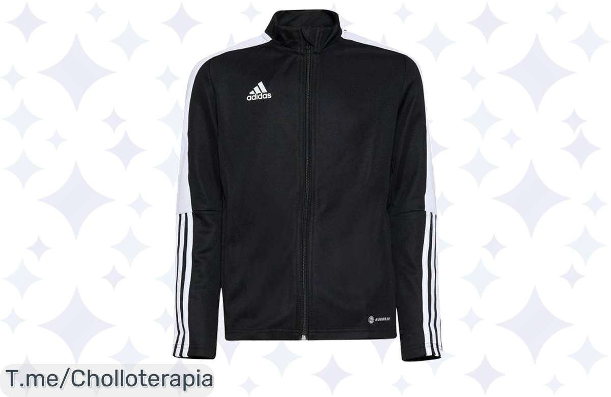 Descubre el super chollo de la chaqueta adidas Tiro Essential para niño, perfecta para el frío y el juego, ¡aprovéchala ahora con un descuento brutal y stock limitado!
