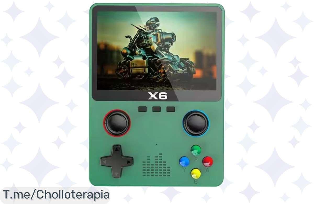Descubre el super chollo de la consola de videojuegos 2023 X6 con joystick dual, emoción asegurada para los peques. Oferta limitada, ¡compra ya y regala sonrisas!