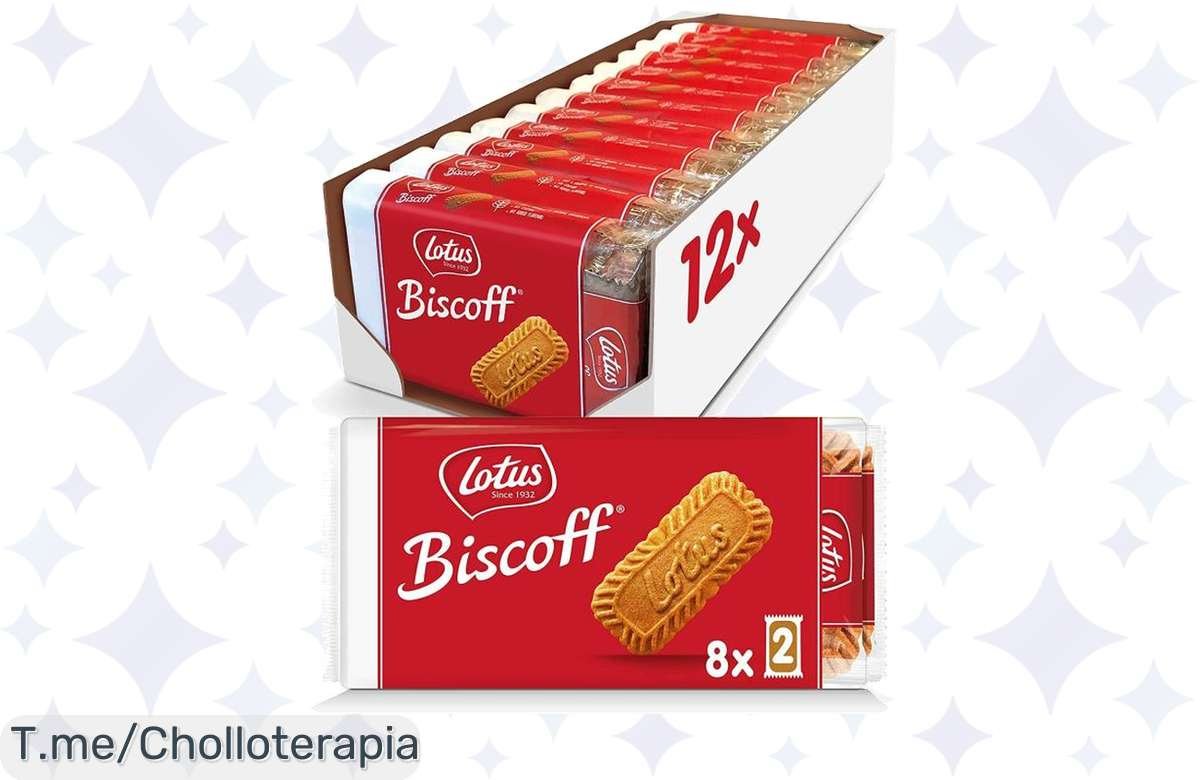 Descubre el super chollo de las Galletas Lotus Biscoff: ¡sabores caramelizados y veganos en 12 paquetes! No dejes escapar esta oferta única, compra ya y sorpréndete.