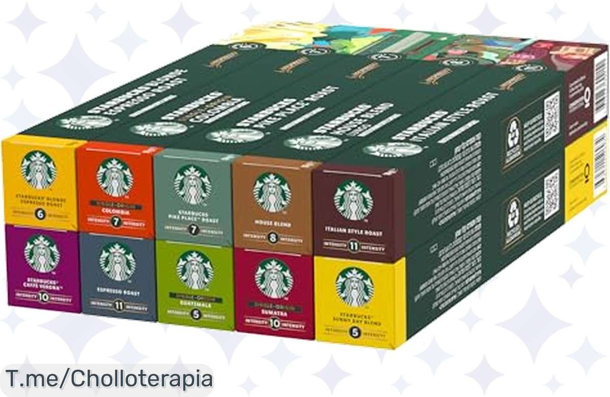 Descubre el super chollo de las cápsulas de café 100% Arábica de Starbucks y disfruta de su sabor irresistible, ¡aprovecha este ofertón antes de que se agote!