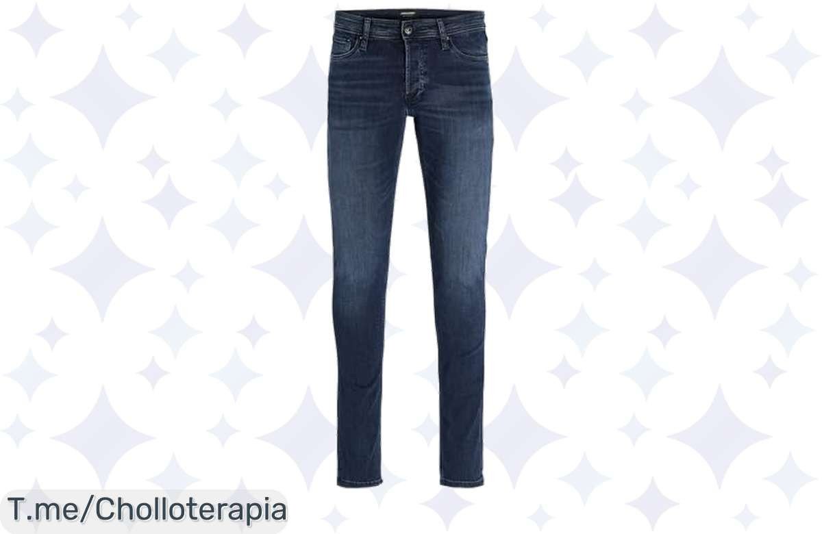 Descubre el super chollo de los vaqueros ceñidos JACK & JONES: comodidad inigualable con mezclilla elástica, aprovecha este ofertón y compra ya antes de que se agoten.