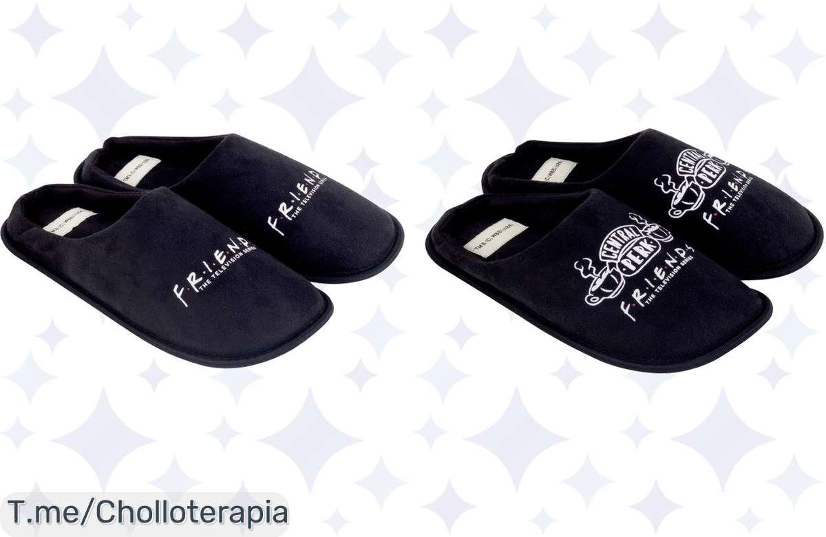 Descubre el super chollo de pantuflas Friends con suela antideslizante y textil flexible, comodidad única que no puedes dejar escapar. ¡Compra ya antes que se agoten!
