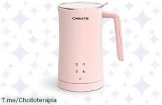 Descubre el super chollo del Espumador de Leche Rosa: espumado perfecto en minutos, limpieza sencilla y 350ml de pura delicia ¡No dejes escapar este ofertón, compra ya y disfruta!