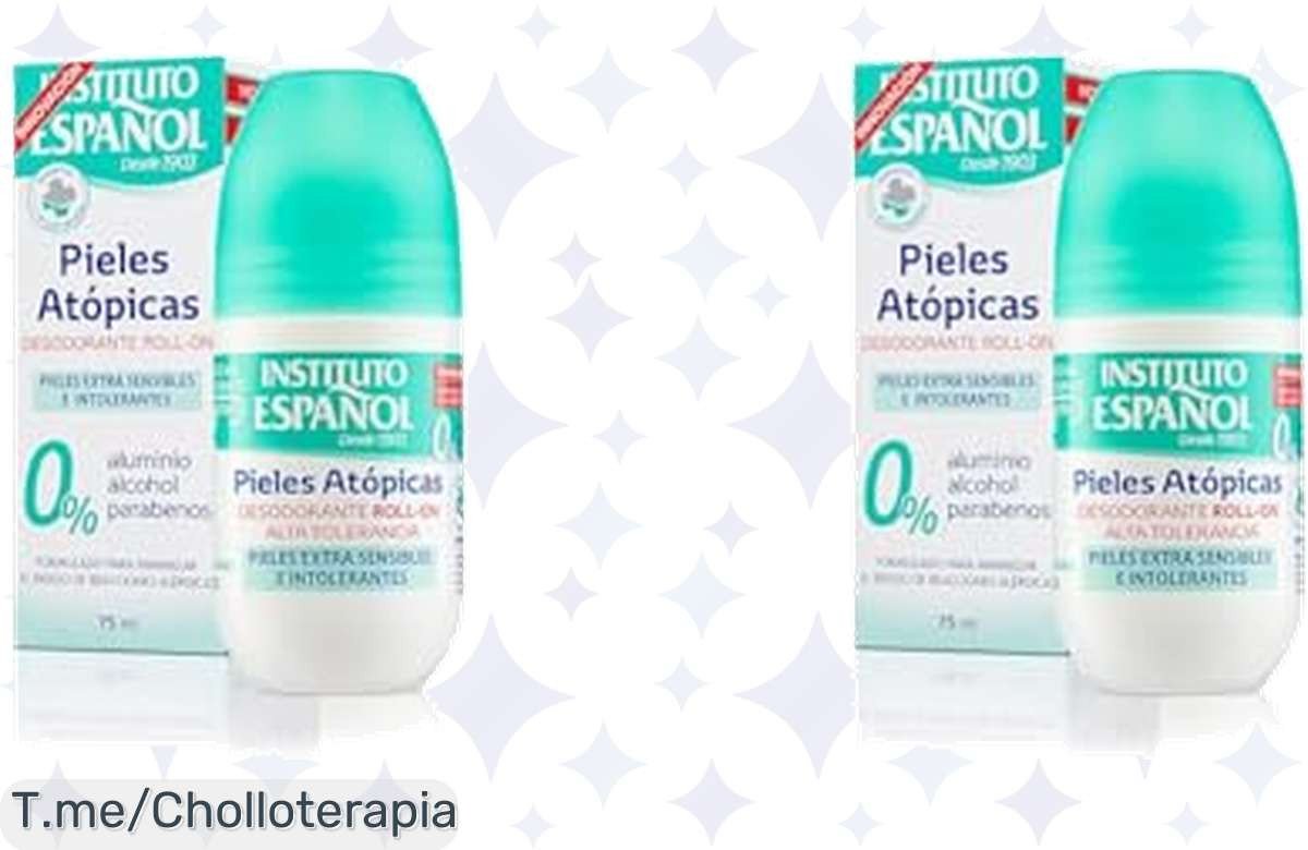 Descubre el super chollo del Instituto Español Desodorante RollOn Piel Atópica, cuida tu piel sensible sin químicos dañinos, ¡compra ahora y aprovecha esta oferta única antes de que se agote!