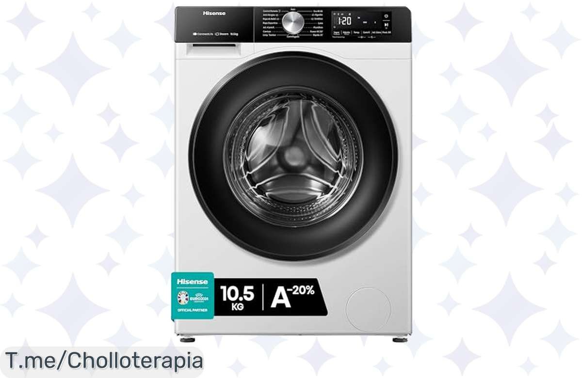 Descubre el super chollo del año: Lavadora Hisense con vapor y WiFi que elimina bacterias y arrugas, ¡aprovéchala ahora antes de que se agote!