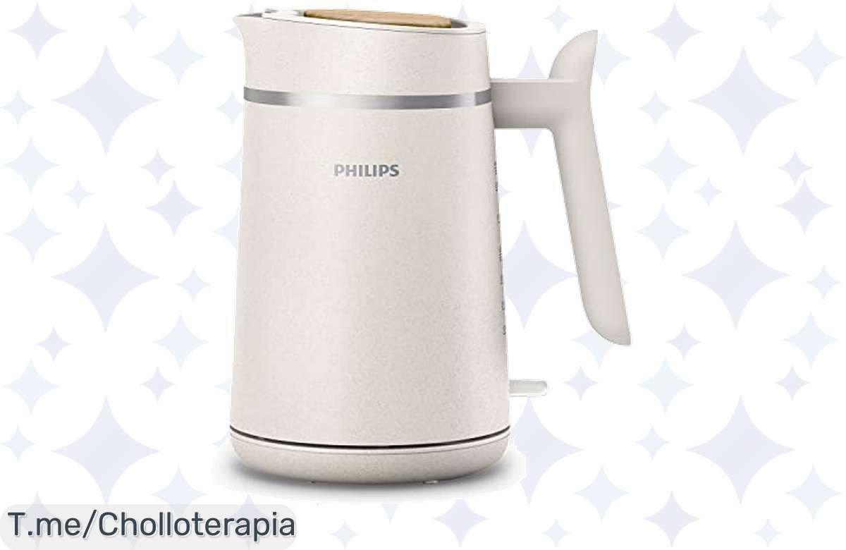 Descubre el súper chollo del hervidor Philips Eco 1.7L, diseño espectacular y 7 tazas de agua al instante. ¡Aprovecha este ofertón limitado y compra ahora!