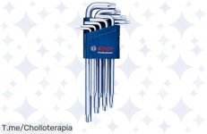 Descubre el super chollo del juego de 9 llaves allen Torx acodadas, diseño robusto que llega a rincones difíciles ¡Aprovecha el ofertón antes que se agote!