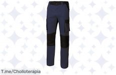 Descubre el super chollo del pantalón bicolor Multibolsillos VELILLA, con 6 bolsillos y refuerzos en rodillas ¡Estilo y comodidad a un precio loco, compra ya antes de que se agoten!