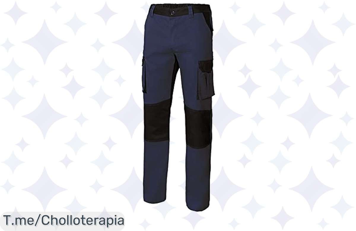 Descubre el super chollo del pantalón bicolor Multibolsillos VELILLA, con 6 bolsillos y refuerzos en rodillas. ¡Estilo y comodidad a un precio loco, compra ya antes de que se agoten!
