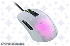 Descubre el super chollo del ratón óptico gaming Roccat RGB Burst Pro y siente la precisión extrema en tus partidas, ¡no dejes pasar esta oferta limitada!