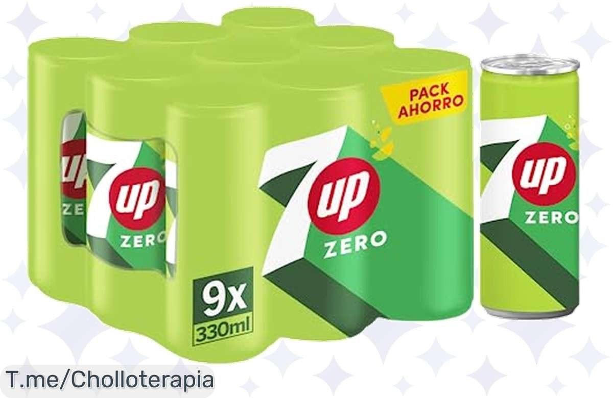 Descubre el super chollo refrescante de 7 UP Cero: 9 latas de sabor a lima y limón sin culpa, ¡aprovéchalo ahora antes de que se agote este ofertón!