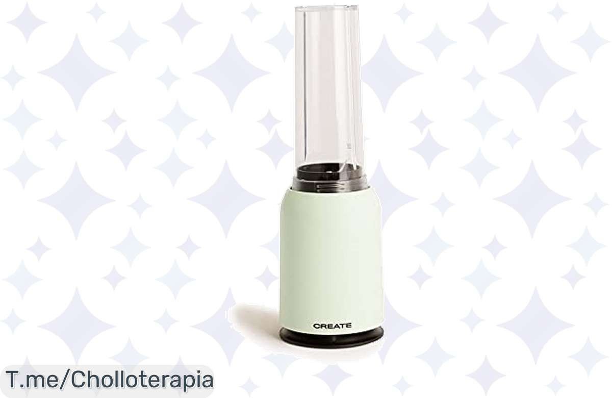 Descubre la Batidora Portable Verde: un super chollo que emulsiona tus smoothies en segundos y te acompaña a todas partes. ¡Aprovecha este ofertón limitado y compra ahora!