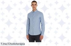 Descubre la Camisa Tommy Jeans Slim a un precio loco: estilo y comodidad en algodón orgánico que no podrás resistir ¡Aprovecha este ofertón antes de que se acabe!