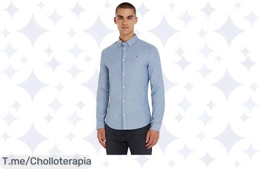Descubre la Camisa Tommy Jeans Slim a un precio loco: estilo y comodidad en algodón orgánico que no podrás resistir ¡Aprovecha este ofertón antes de que se acabe!