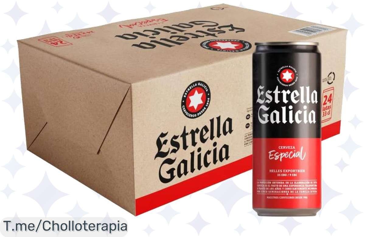 Descubre la Cerveza Estrella Galicia Especial: 24 latas de frescura y sabor inigualable, ¡aprovecha este ofertón exclusivo antes de que se acabe!