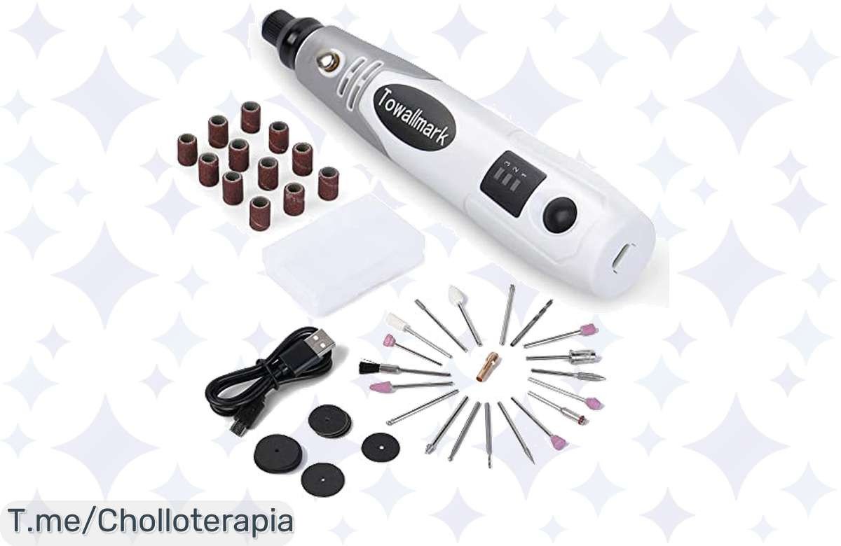 Descubre la Mini Amoladora Eléctrica Inalámbrica: corta, lija y pule como un pro a precio loco. ¡No esperes más, este super chollo se acaba ya!