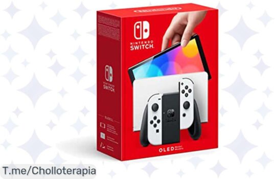 Descubre la Nintendo Switch OLED Blanca, super chollo con pantalla de 7 pulgadas y 64 GB para tus aventuras, ¡hazla tuya ahora antes de que se agote esta oferta única!