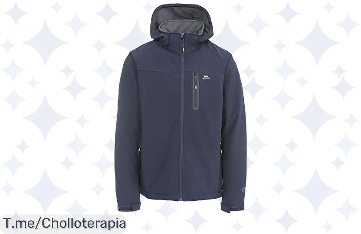 Descubre la chaqueta Trespass de hombre: resistencia al agua y transpirabilidad en un super chollo único. ¡Compra ahora y no te quedes sin la tuya antes de que se agote!