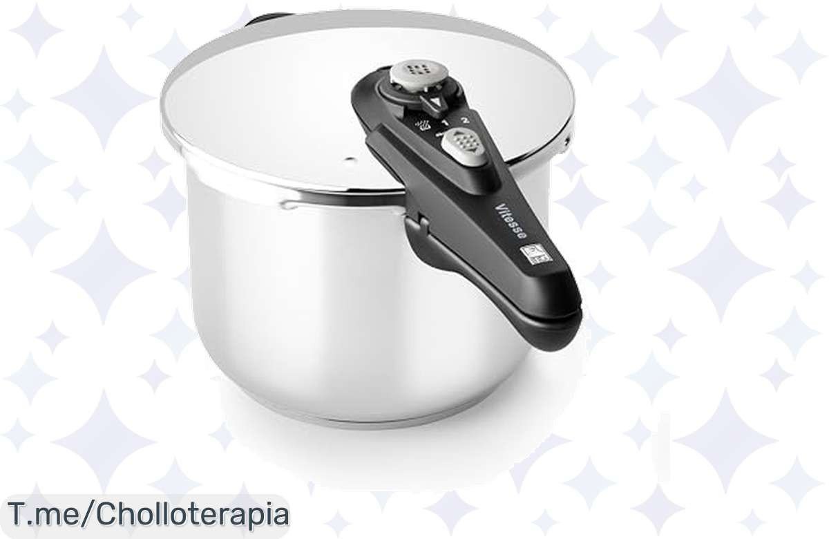 Descubre la olla a presión rápida Vitesse de 6 L, el super chollo que transforma tu cocina. ¡Aprovecha este descuento brutal y cocina saludable ya! ¡Stock limitado!