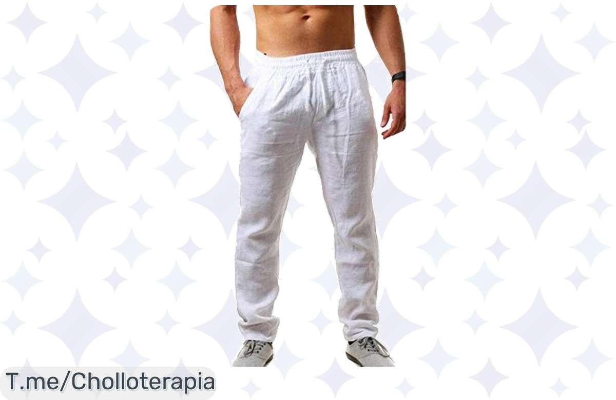 Descubre los pantalones largos de algodón más cómodos del mercado a un precio loco, ¡transforma tu look casual y elegante con este ofertón exclusivo! Compra ya y no te lo pierdas.