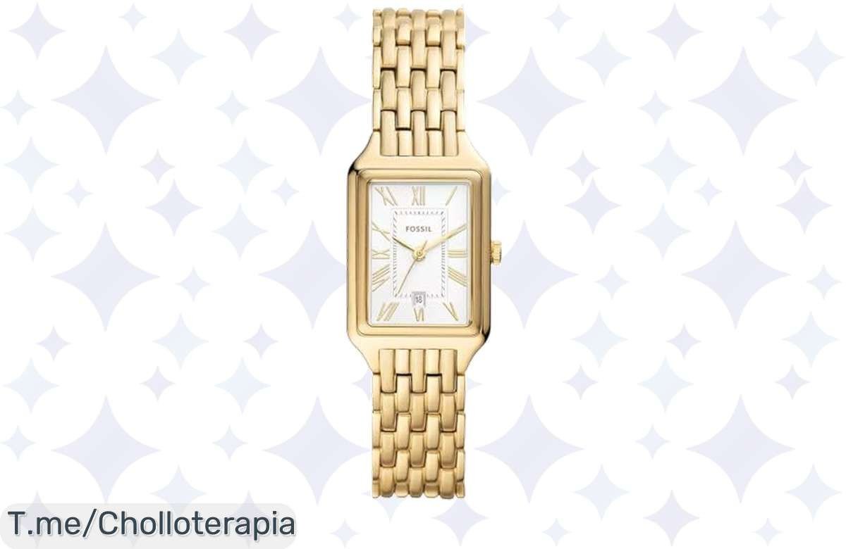 Deslumbra con el reloj Fossil Raquel: elegancia y resistencia al agua en un super chollo único. Stock limitado, no dejes pasar esta oferta brutal, ¡compra ya!