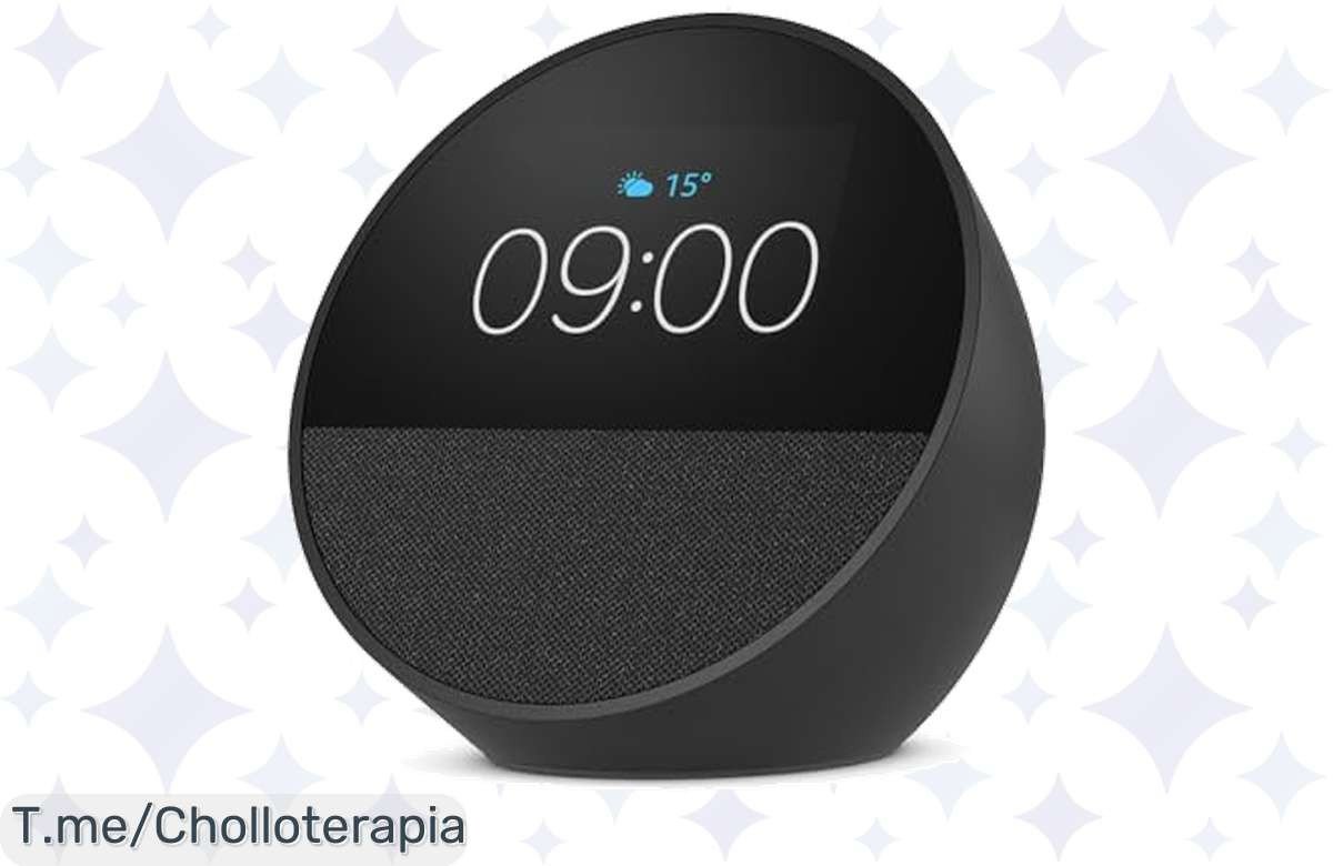 Despierta cada mañana con el Amazon Echo Spot, tu despertador inteligente que cuida tu privacidad y suena potente. ¡Aprovecha este super chollo y actúa ya!