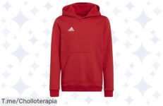 Destaca con el Adidas ENT22 Hoody para Kids, un chollazo con ajuste regular para máxima comodidad ¡No dejes pasar esta oferta increíble, solo por tiempo limitado!