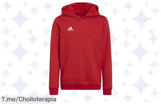 Destaca con el Adidas ENT22 Hoody para Kids, un chollazo con ajuste regular para máxima comodidad ¡No dejes pasar esta oferta increíble, solo por tiempo limitado!