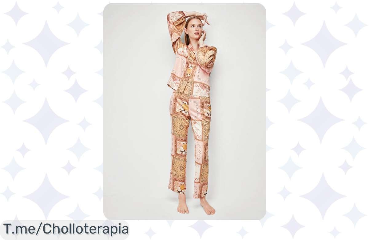 Destaca con el pantalón largo estampado de satén que siempre soñaste, ¡super chollo en diseño único y comodidad! No dejes pasar esta oferta limitada, compra ya.