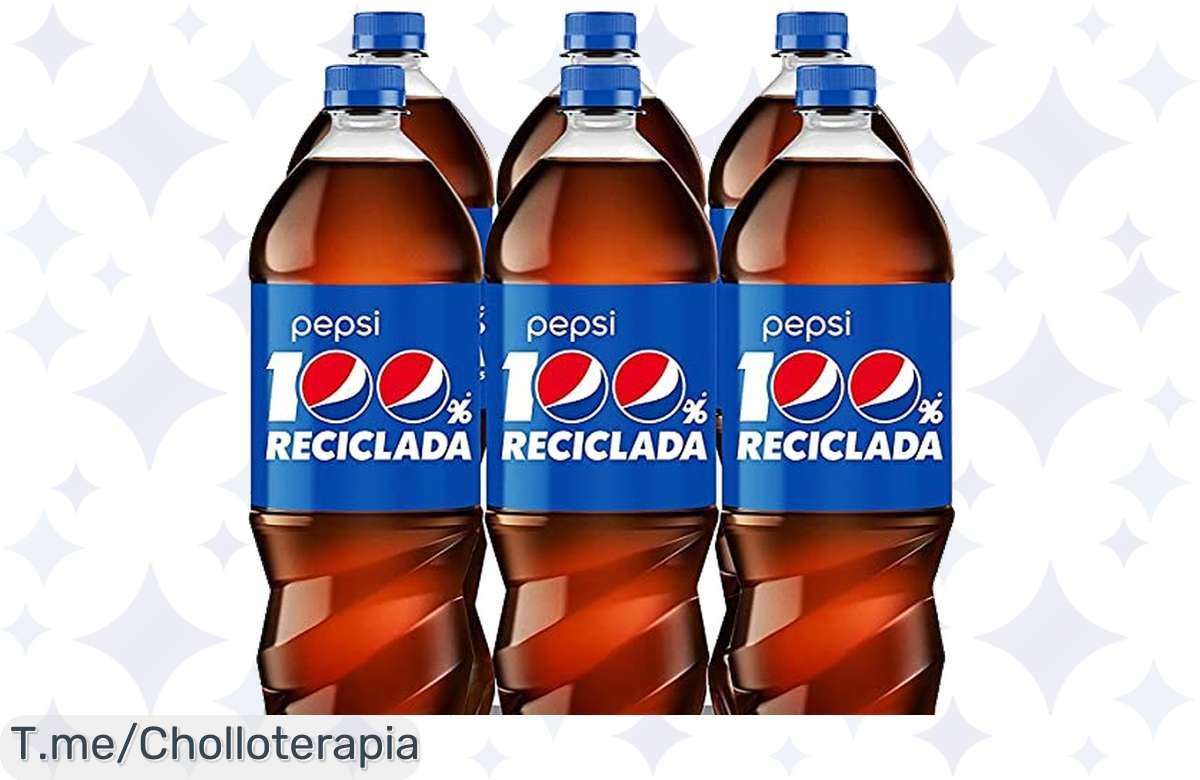 Disfruta de la Pepsi más deliciosa en packs de 6 botellas, ¡super chollo de 10.5 litros! No dejes pasar este ofertón limitado, compra ya y alegra tus momentos con amigos.