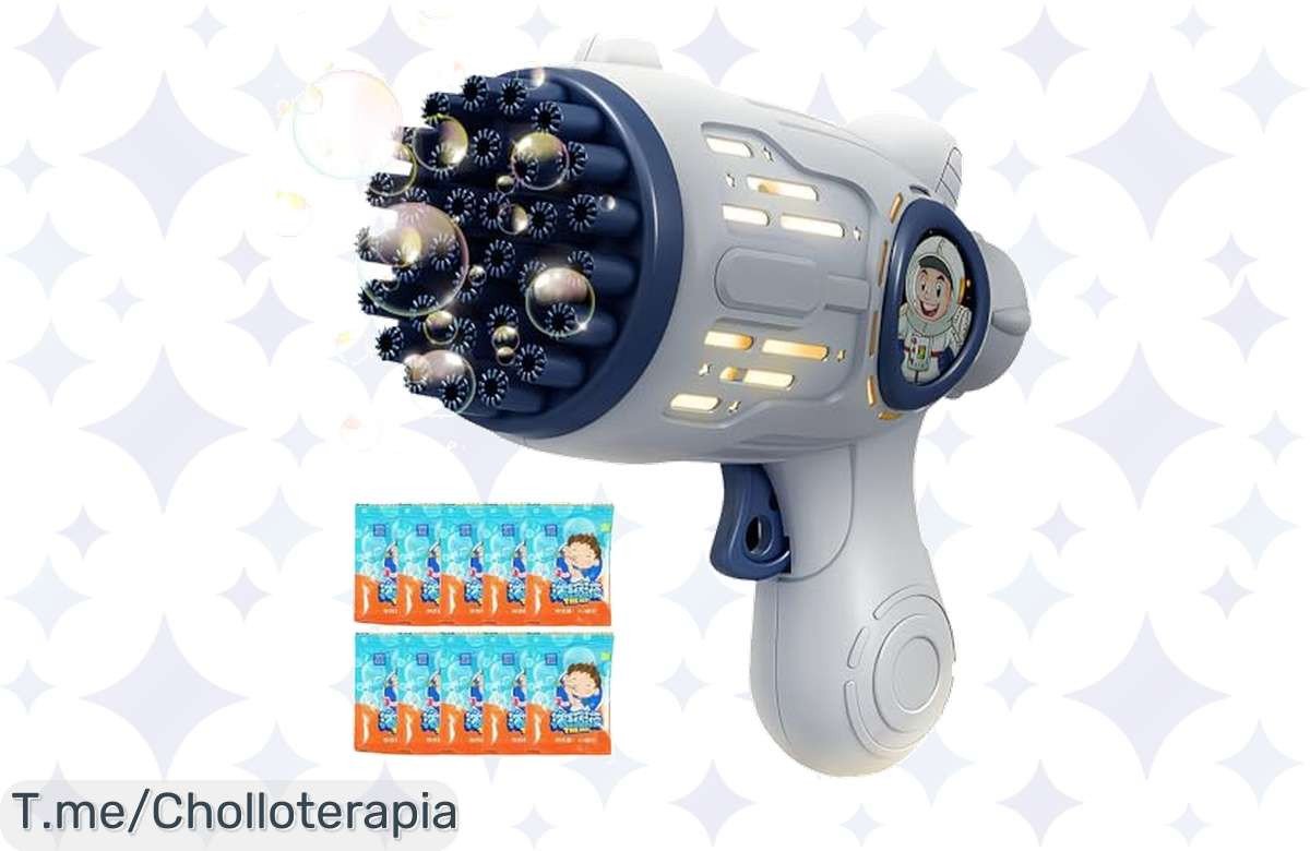 Diviértete como nunca con la YANGUN Pistola de Burbujas: más de 10,000 burbujas por minuto, diversión sin fin y un super chollo que no puedes dejar escapar ¡Compra ya antes de que se agote!