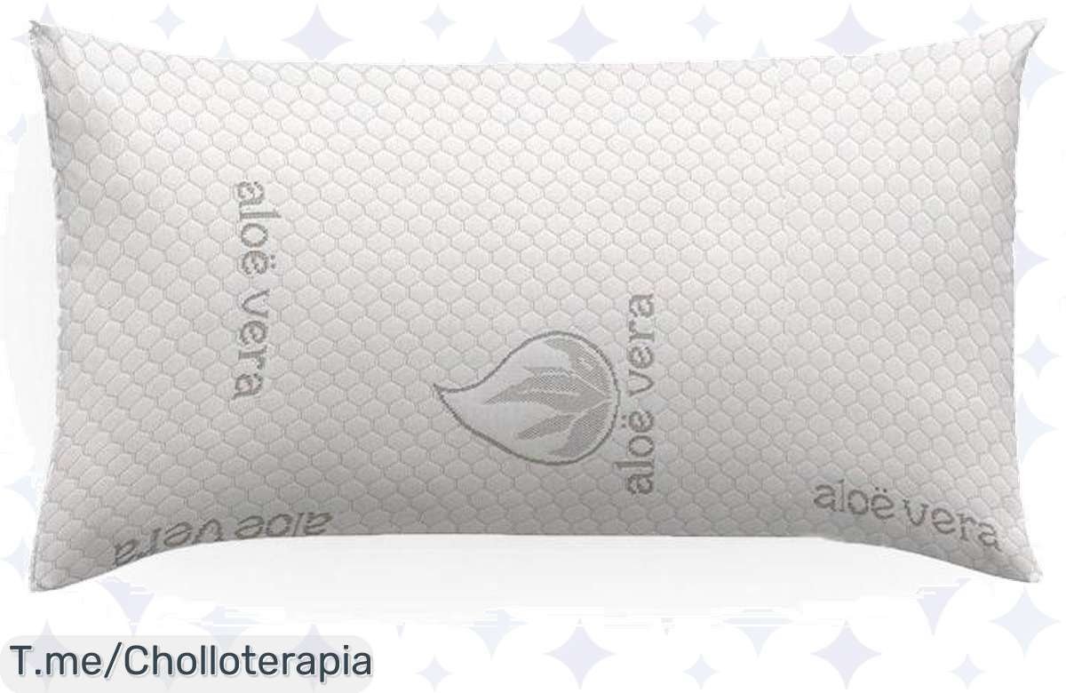 Duerme como un rey con la almohada viscoelástica de Aloe Vera, un super chollo que combate bacterias y te ofrece comodidad excepcional. ¡Aprovecha este ofertón antes de que se acaben!