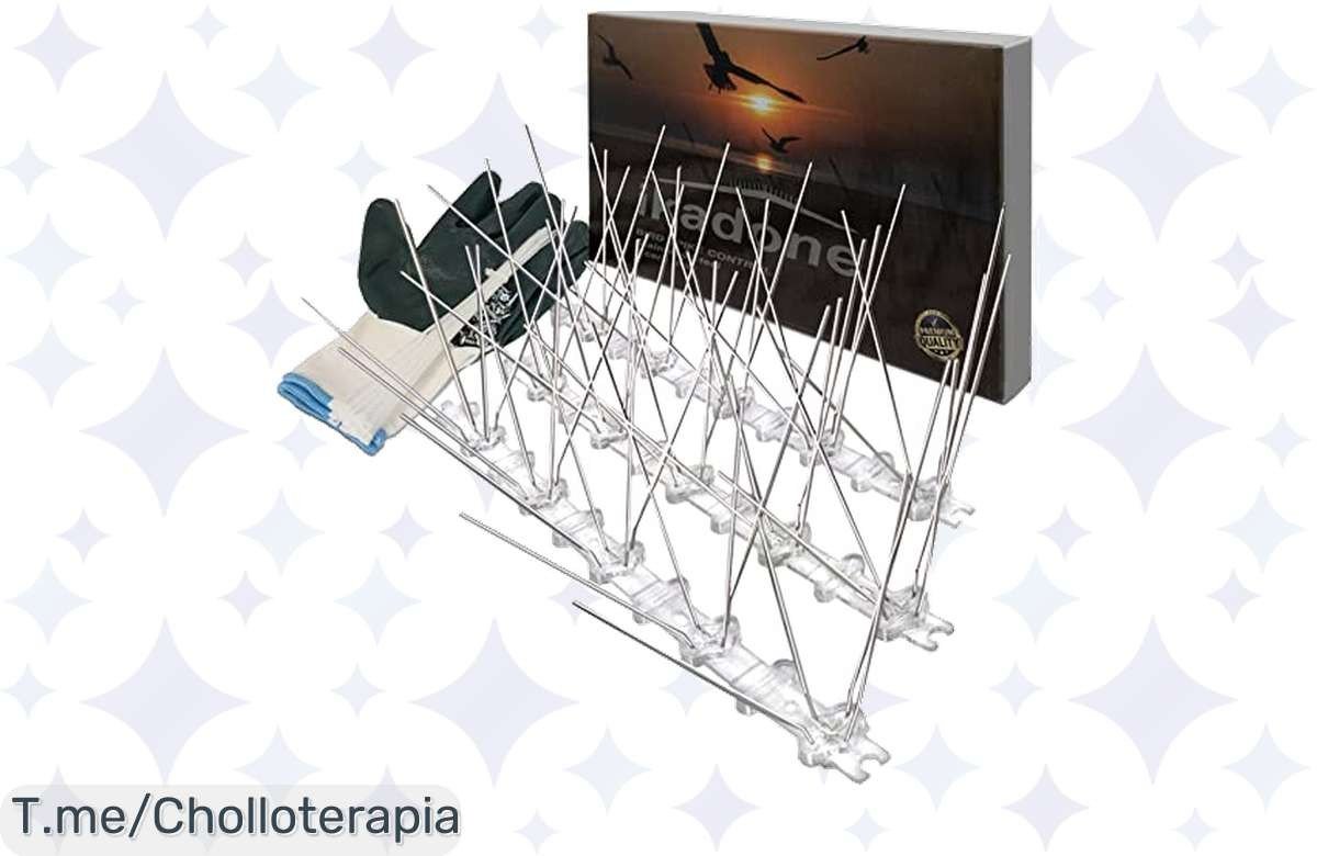 Elimina a las palomas de tu vida con IKADONE: 12 tiras de acero inoxidable que garantizan un hogar libre de aves. Aprovecha el descontazo y consigue el tuyo antes de que se agote.