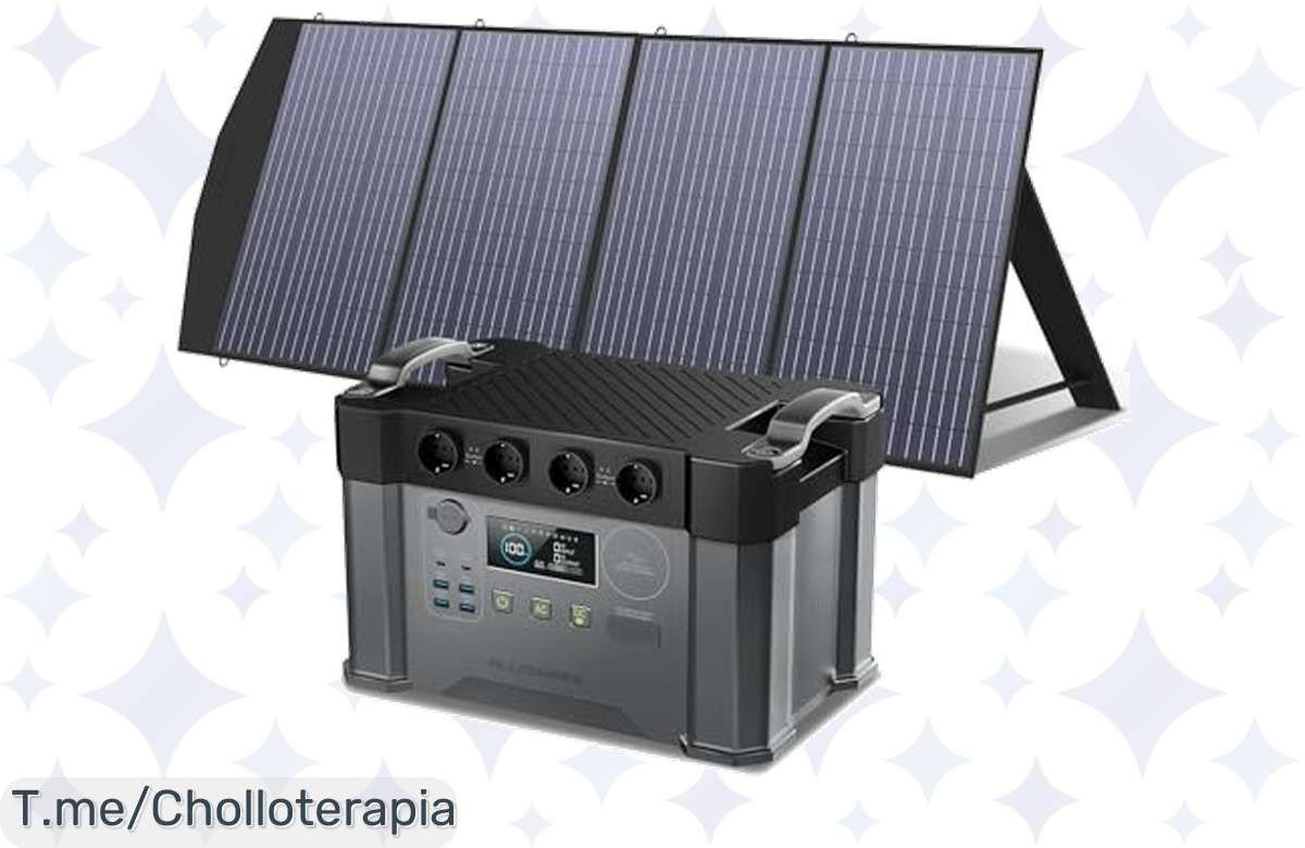 Generador Solar Allpowers S2000 Pro a precio loco: 2400W de potencia y carga rápida. ¡Aprovecha este super chollo con panel solar de 200W! ¡Compra ya antes de que se acabe!