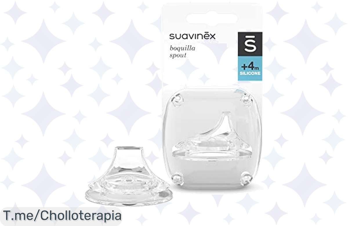 Haz que cada comida sea mágica con la boquilla de silicona Suavinex, sistema antiderrame que garantiza diversión sin preocupaciones. Aprovecha este ofertón único y compra ya antes que se agote.