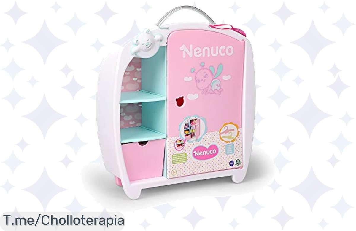 Haz que el juego sea aún más divertido con el Nenuco Armario rosa, un super chollo para que tu peque mantenga su ropita organizada. ¡Llévatelo antes de que se agote!