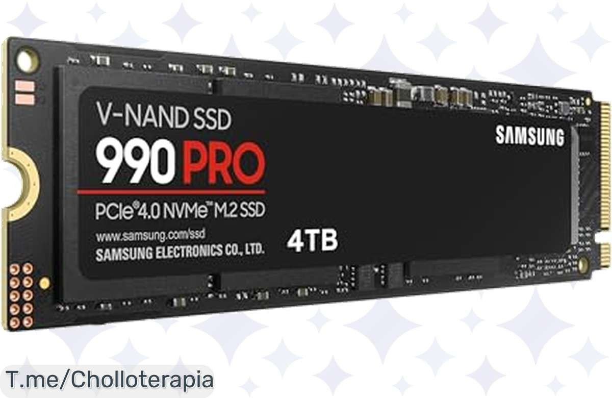 Hazte con el Samsung 990 PRO 4TB a un precio loco: Velocidad brutal para gamers y creadores, ¡aprovecha este ofertón limitado y lleva tu experiencia al siguiente nivel ya!