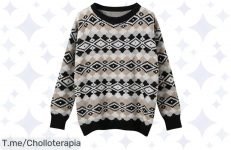 Hazte con el suéter de Navidad más chulo y cómodo del año a un precio loco, con un descuento brutal solo hoy ¡No dejes pasar esta oportunidad única y destaca en las fiestas!