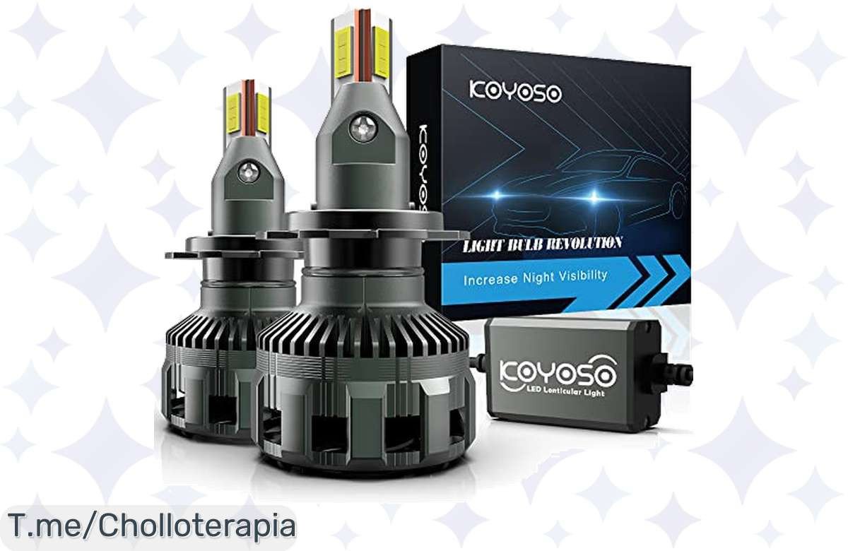 Ilumina tu camino con las Bombillas H7 LED KOYOSO a un precio loco: 16000LM y 90W de potencia para viajes inolvidables. Aprovecha el descuentazo y compra ya antes de que se agoten.