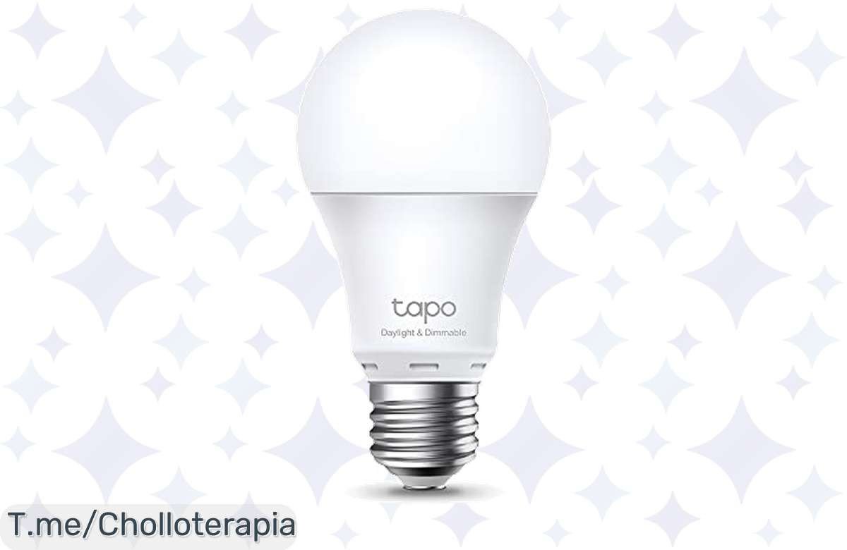 Ilumina tu hogar con la TPLink TAPO L520E, la bombilla inteligente que responde a tu voz, crea ambientes únicos y ahorra energía ¡Aprovecha este super chollo y compra ya!