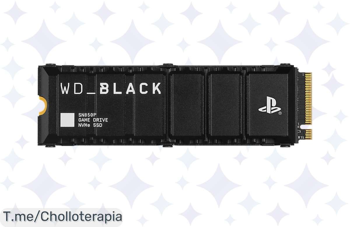 Impulsa tu PS5 con el SSD interno 1TB WDBlack a velocidad loca de 7300MB/s, un ofertón para gamers que mejora tu juego. ¡Solo por tiempo limitado, no te lo pierdas!