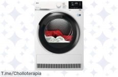 Impulsa tu hogar con el ofertón de AEG TR818A4OB, la bomba de calor que seca 8 Kg de ropa sin esfuerzo y ahorra energía ¡Hazte con ella ahora antes de que desaparezca!