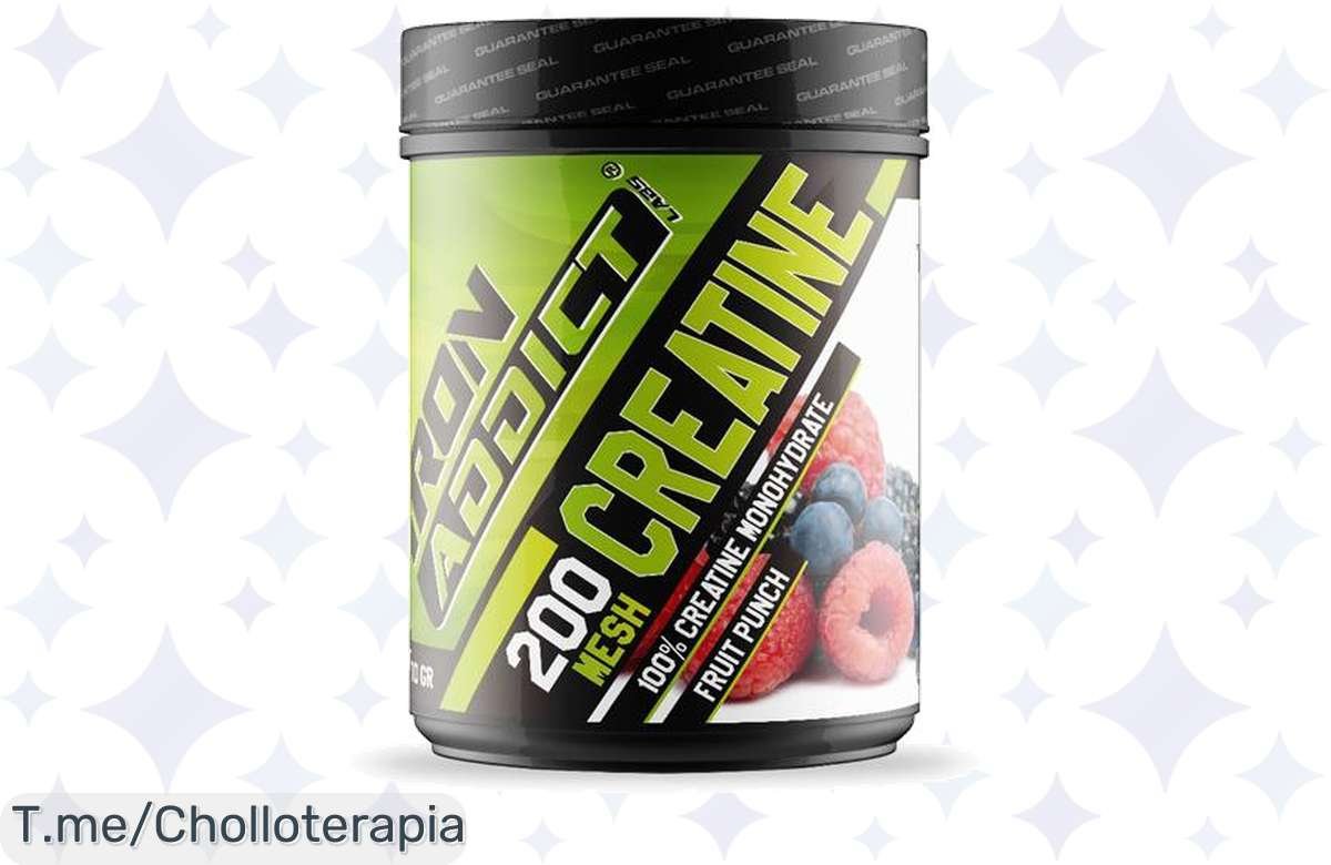 Impulsa tus entrenamientos con 100% Creatina Monohidrato de Iron Addict Labs, mejora tu rendimiento con este ofertón único, ¡hazte con él antes de que se acabe!