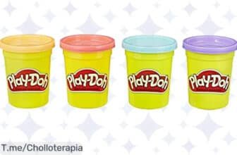 Increíble PlayDoh a precio loco: 4 botes de plastilina no tóxica en colores pastel para crear figuras de Halloween ¡Aprovecha este ofertón antes de que se agote!