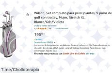 Inicia tu aventura golfística con el set Wilson para principiantes, ¡un ofertón limitado que transforma tu juego con control total en cada tiro! ¡No te lo pierdas!